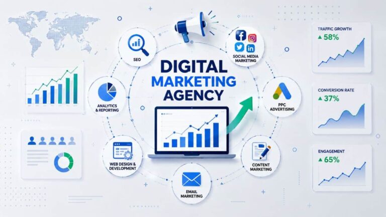 Digital Marketing Agency in Saharanpur helping local businesses grow through SEO, social media marketing, and online advertising.